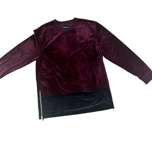 AKADEMIKS 2XL VELOUR sweatshirt with zipper